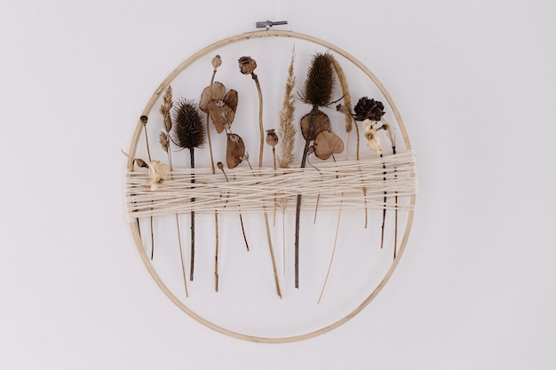 haftowana dekoracja ścienna